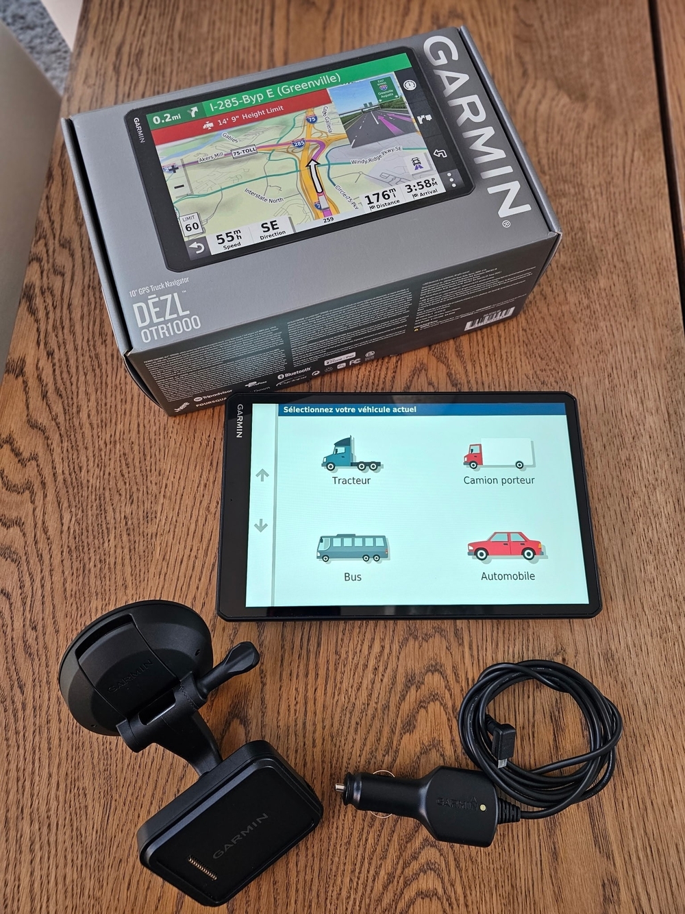garmin DEZL OTR1000 Truck GPS - Black and Silver
